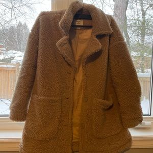 Garage Teddy Bear Coat Size XS